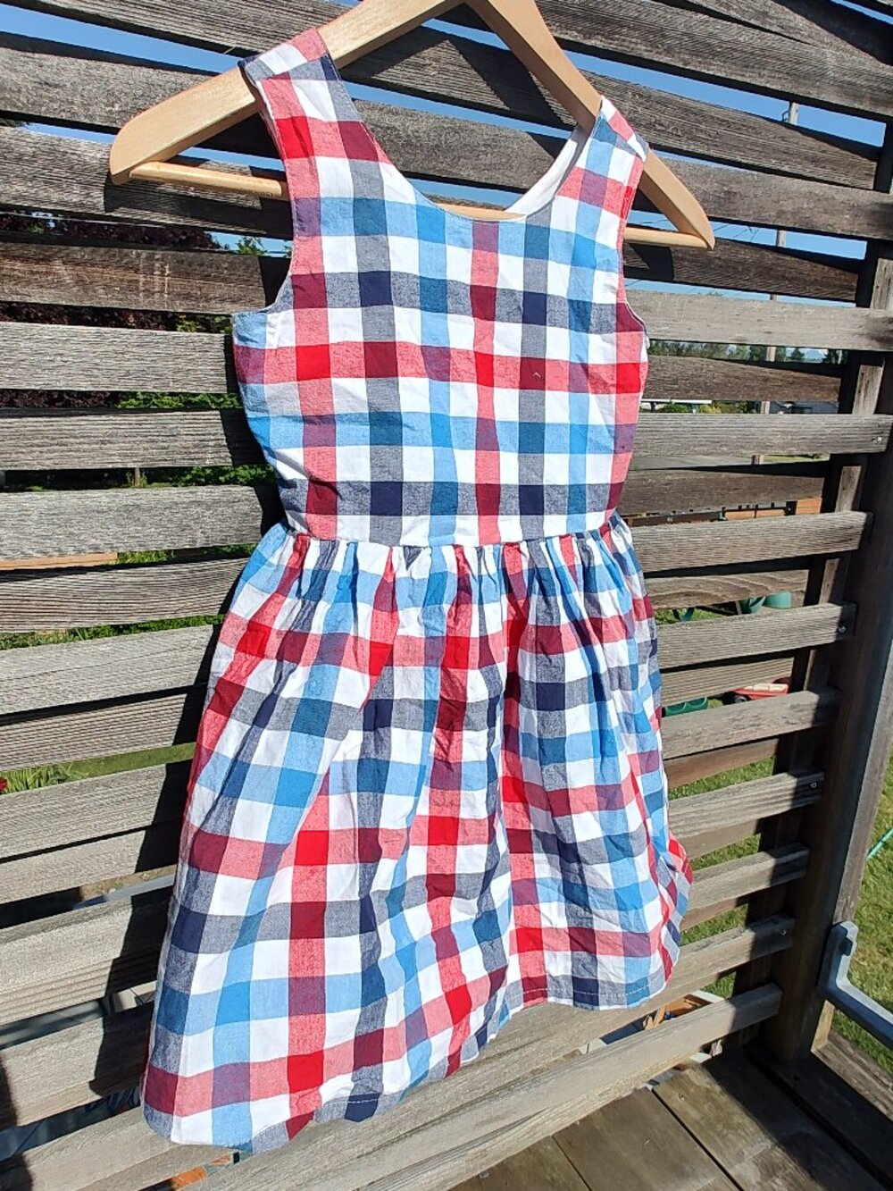 4th of July/independence day 100% cotton dress girls 6/6x cat jack
